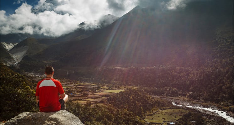 Calmness and composure, especially in a difficult situation, defines equanimity